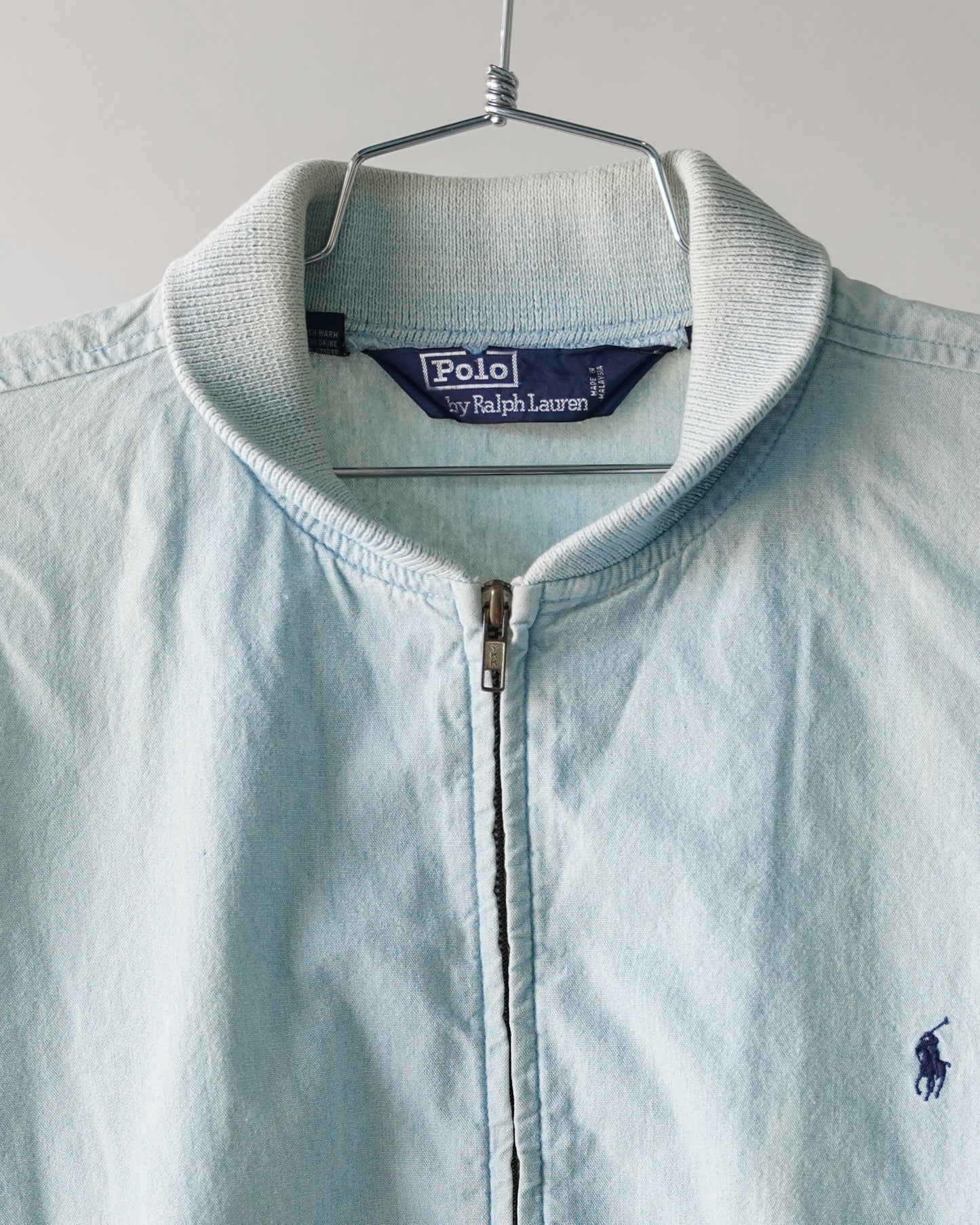 80's Polo Denim Bomber Jacket - XL