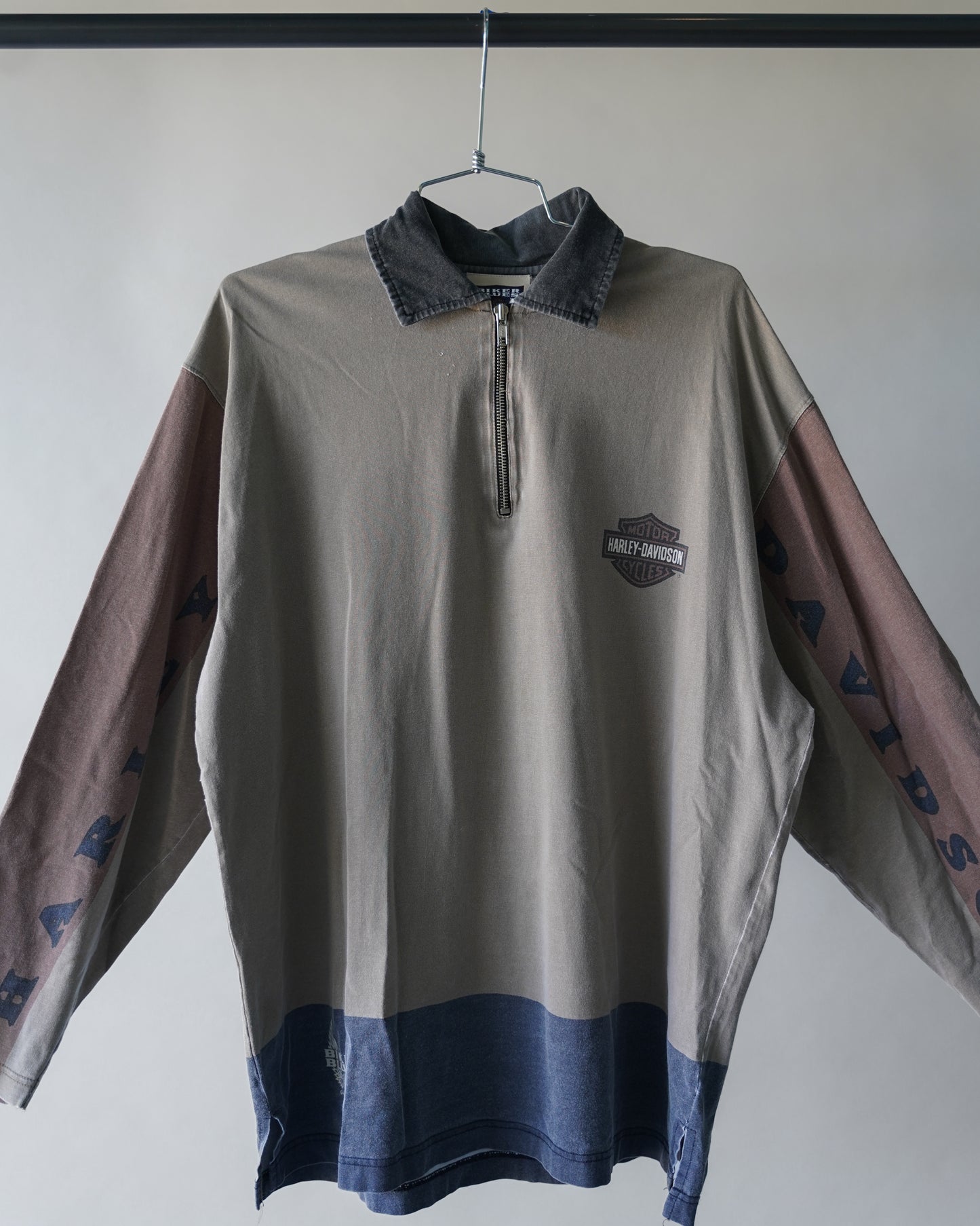 90's Harley Davidson Quarter Zip - XL