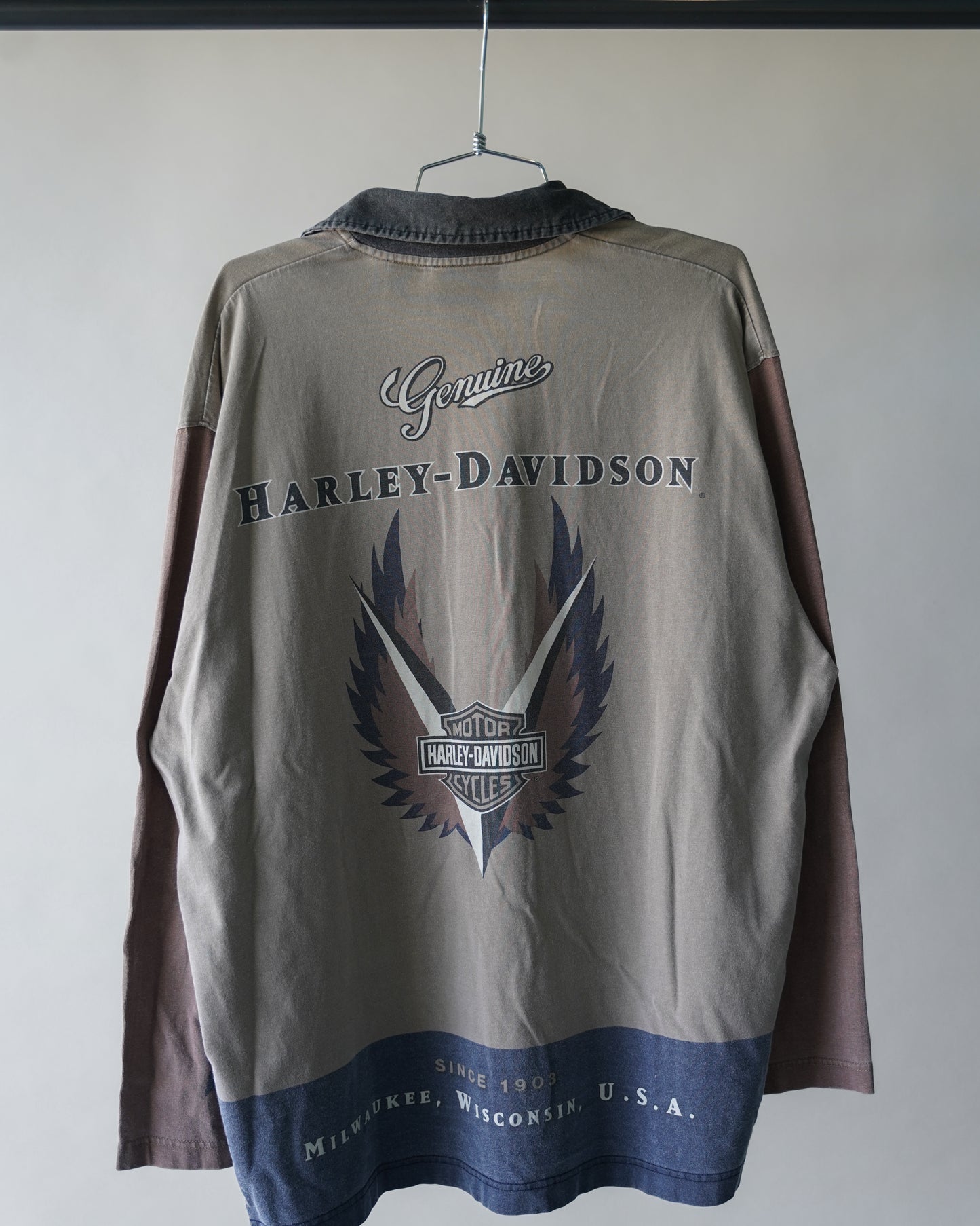 90's Harley Davidson Quarter Zip - XL
