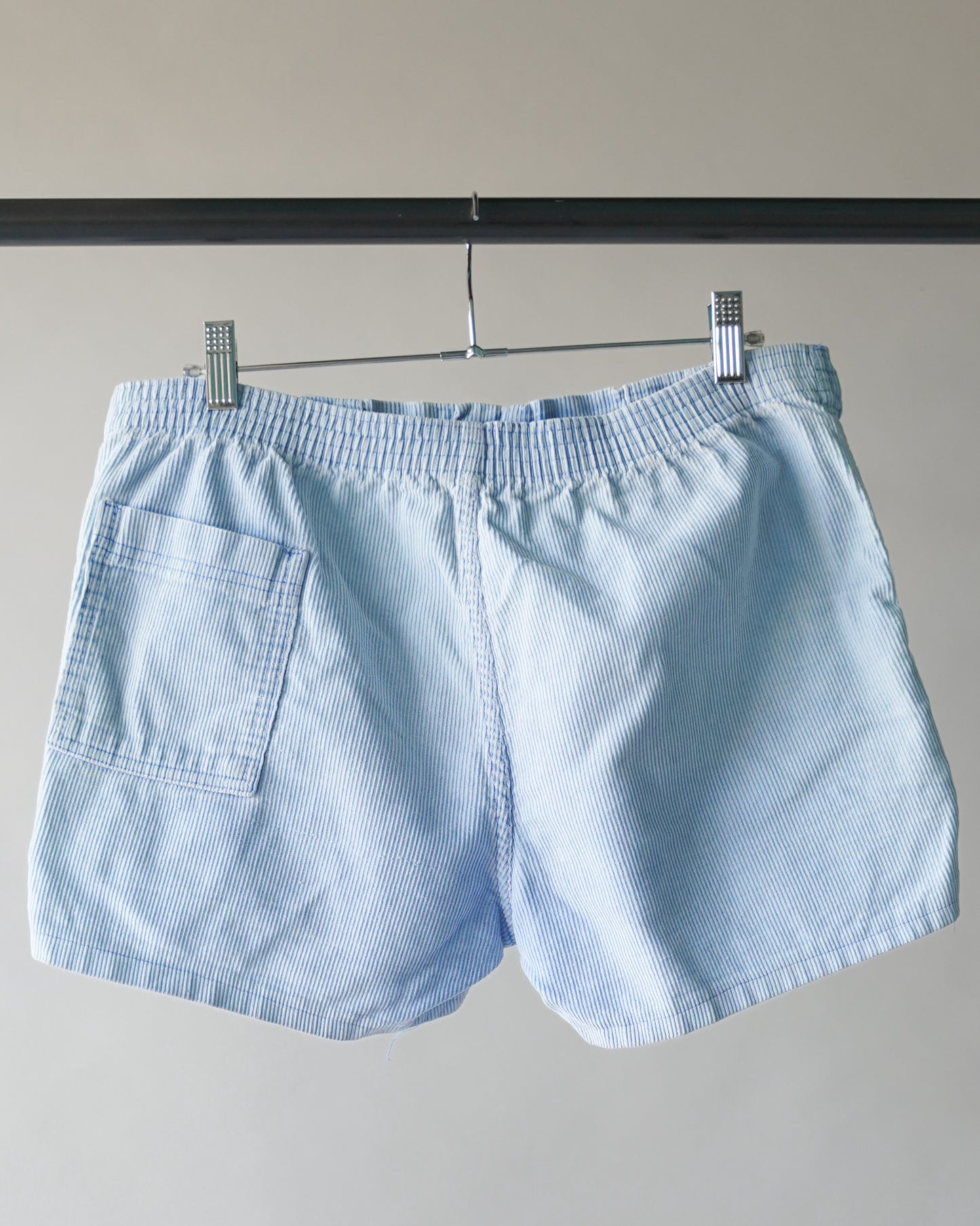 80's Baby Blue Corduroy Shorts - 33 Waist