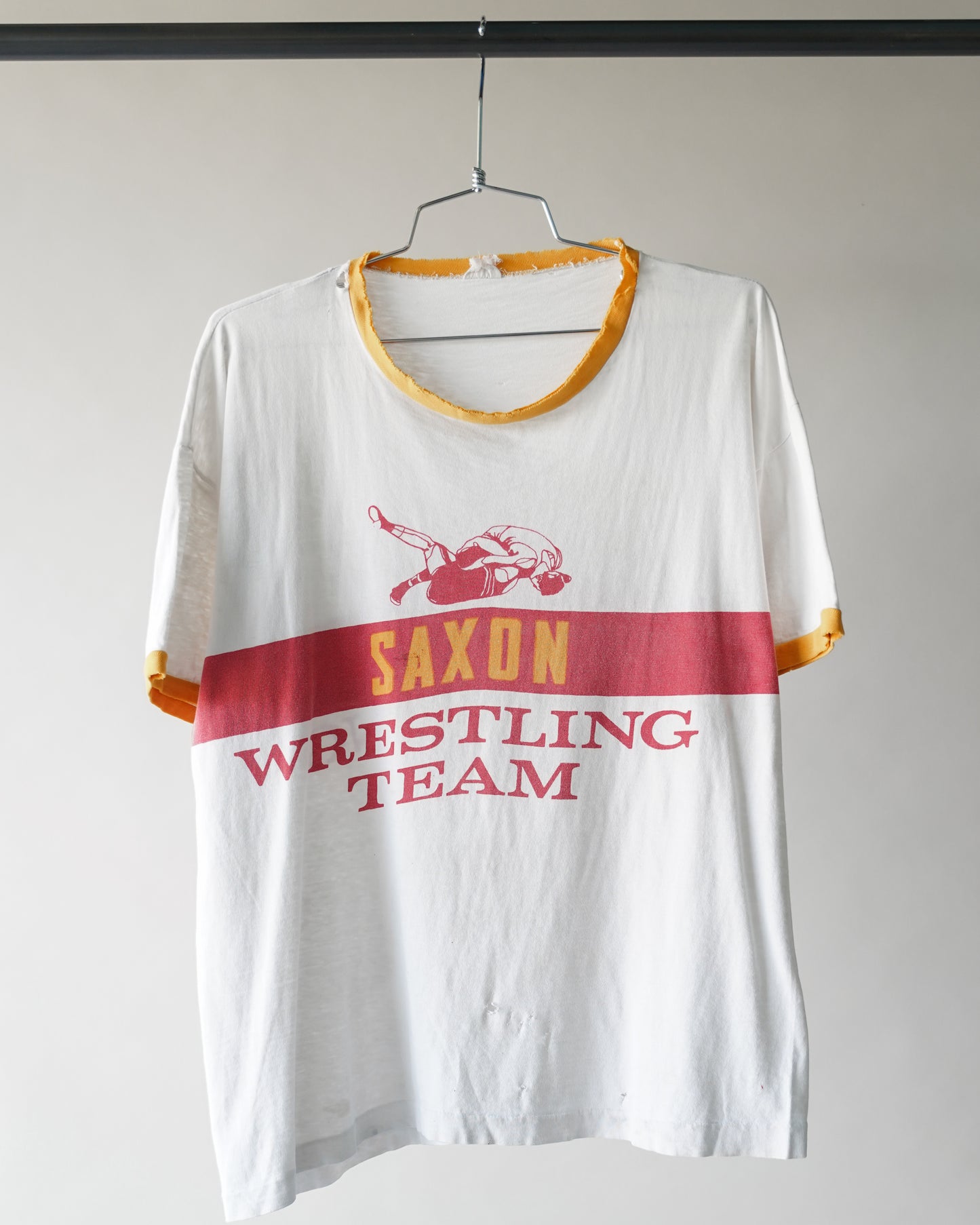 70's Saxon Wrestling Tee - Large