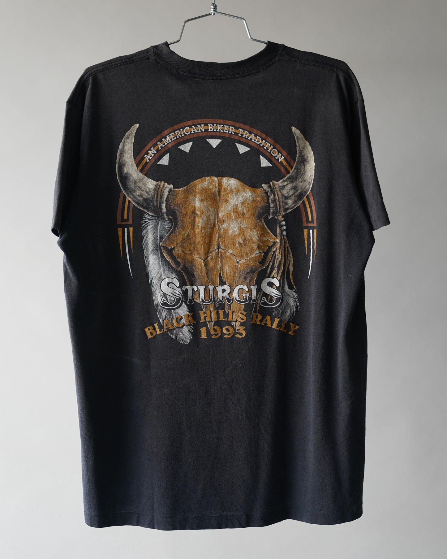 90's 3D Emblem Biker Tee - Large