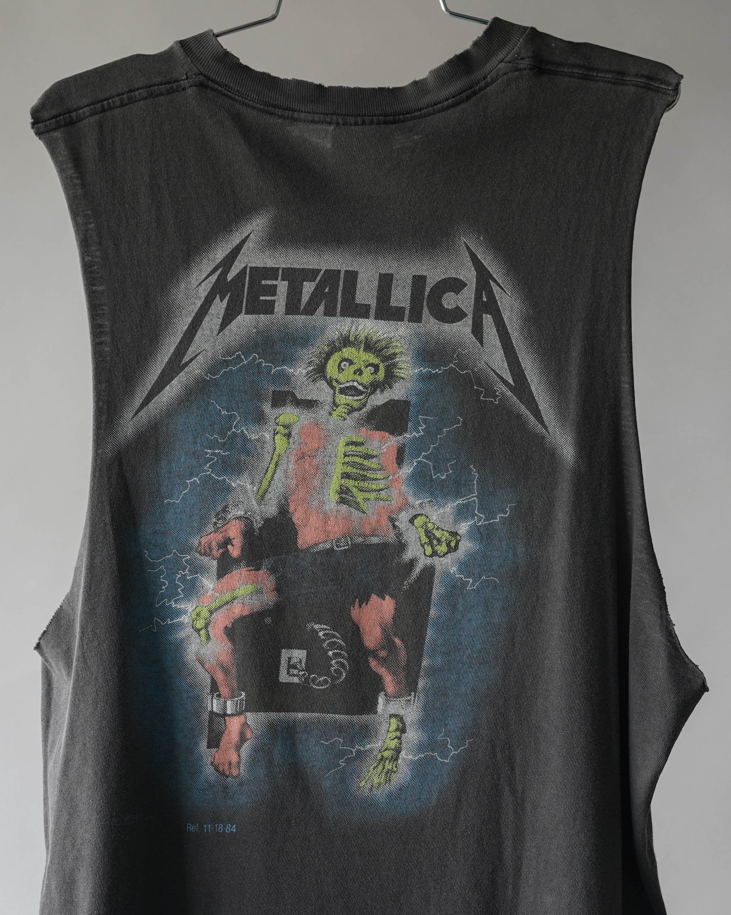 80's Metallica Metal Up Your A** Cutoff Tee - Large
