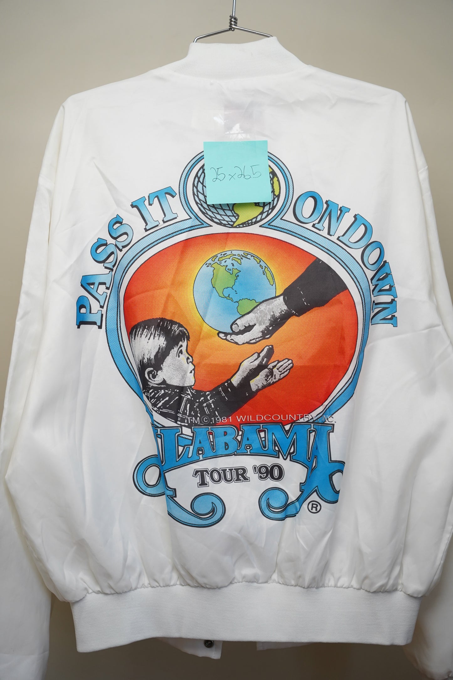 90's Alabama World Tour Varsity Jacket - Large