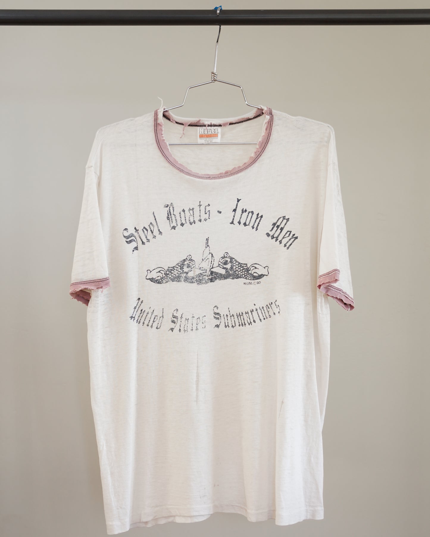 80's Military Ringer Tee - Large