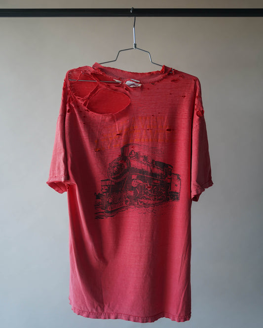 90's Thrashed & Faded Chula Vista Train Tee - XL