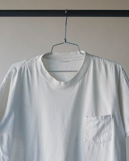 90's White Pocket Tee - Large