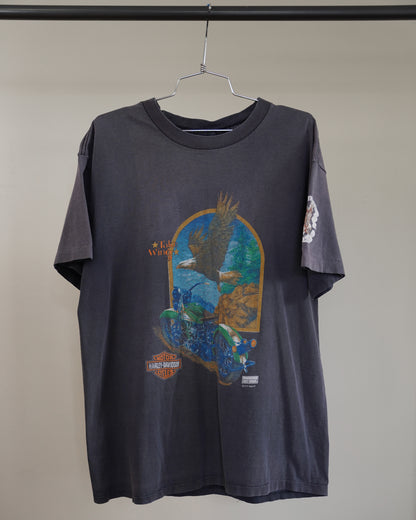 90's Faded Harley Davidson Tee - Large