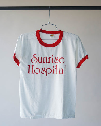 70's Sunrise Hospital Ringer Tee - Small