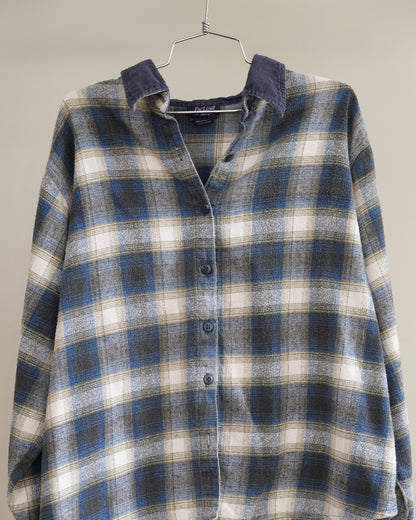 90's Corduroy Collared Flannel - XL