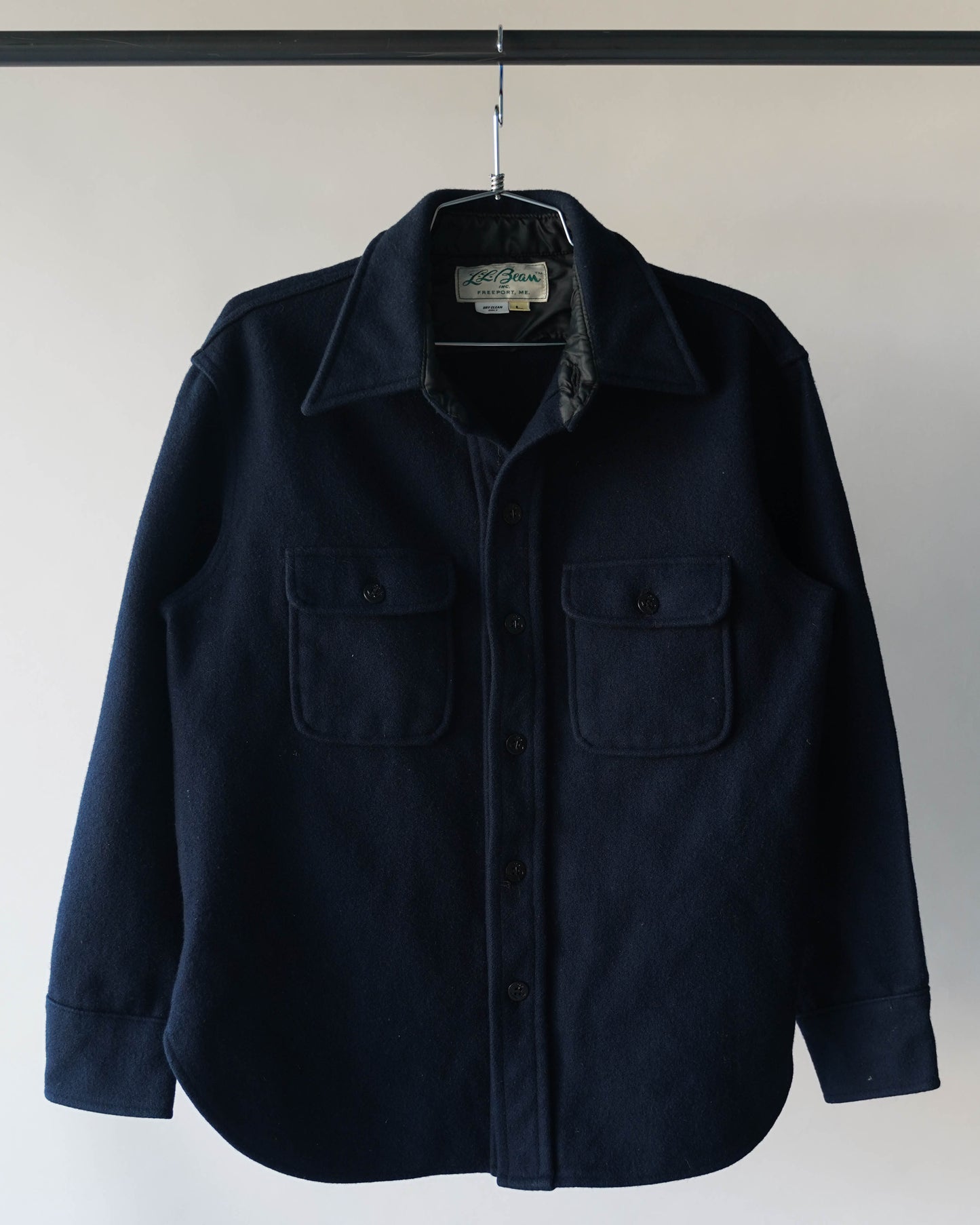 70's LL Bean Wool Shirt - Large