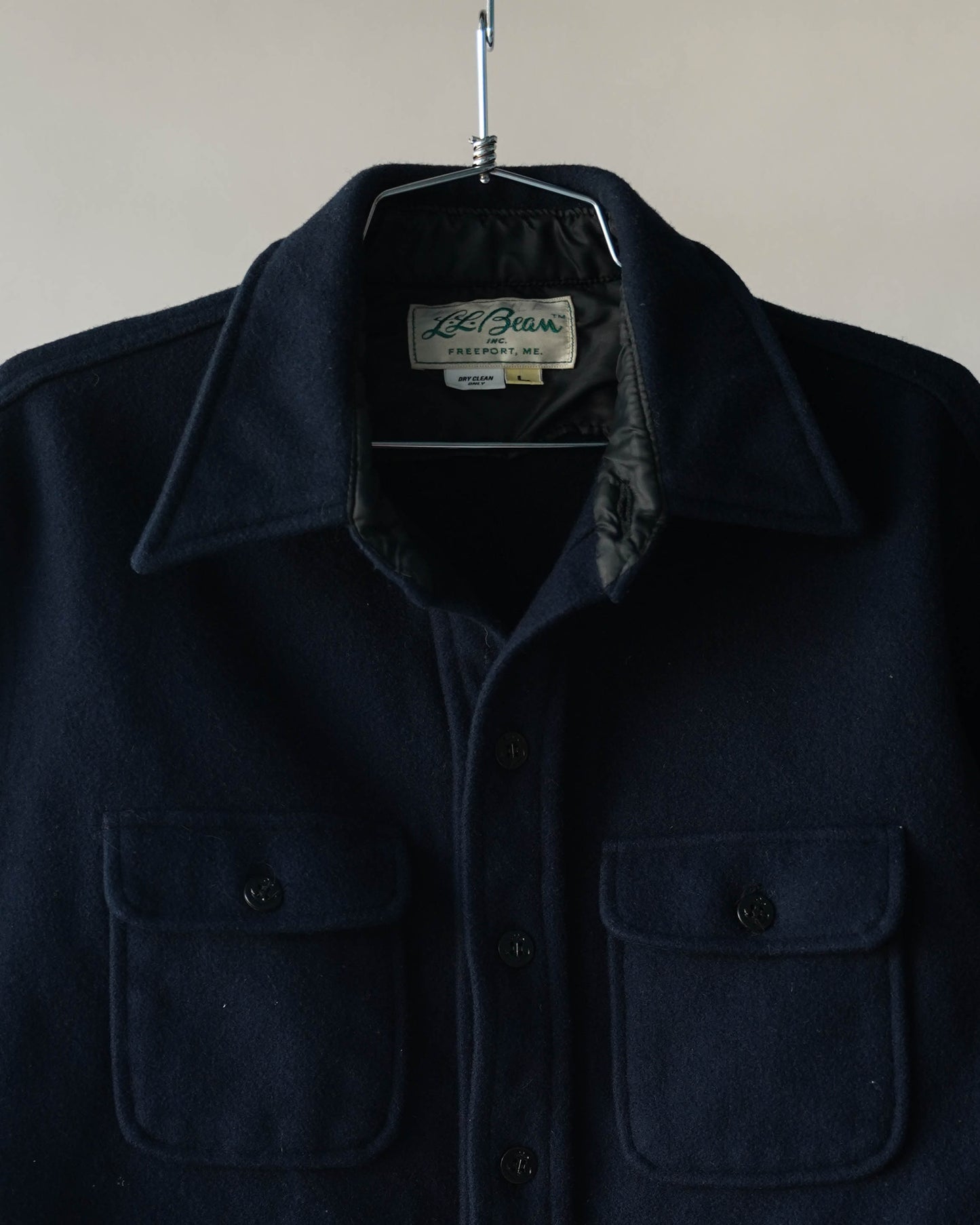 70's LL Bean Wool Shirt - Large