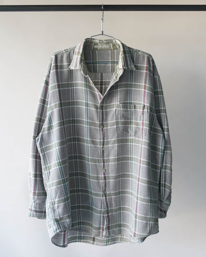 90's Gray Cotton Flannel - XXL