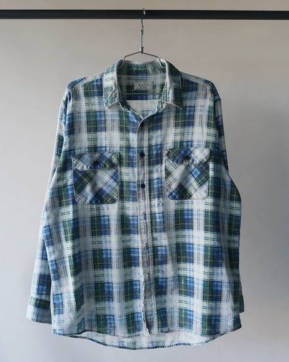 80's Distressed & Thin Cotton Flannel -  XL (as is)