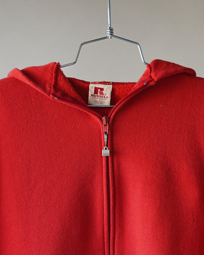 80's Russell Zip Up Hoodie - Medium