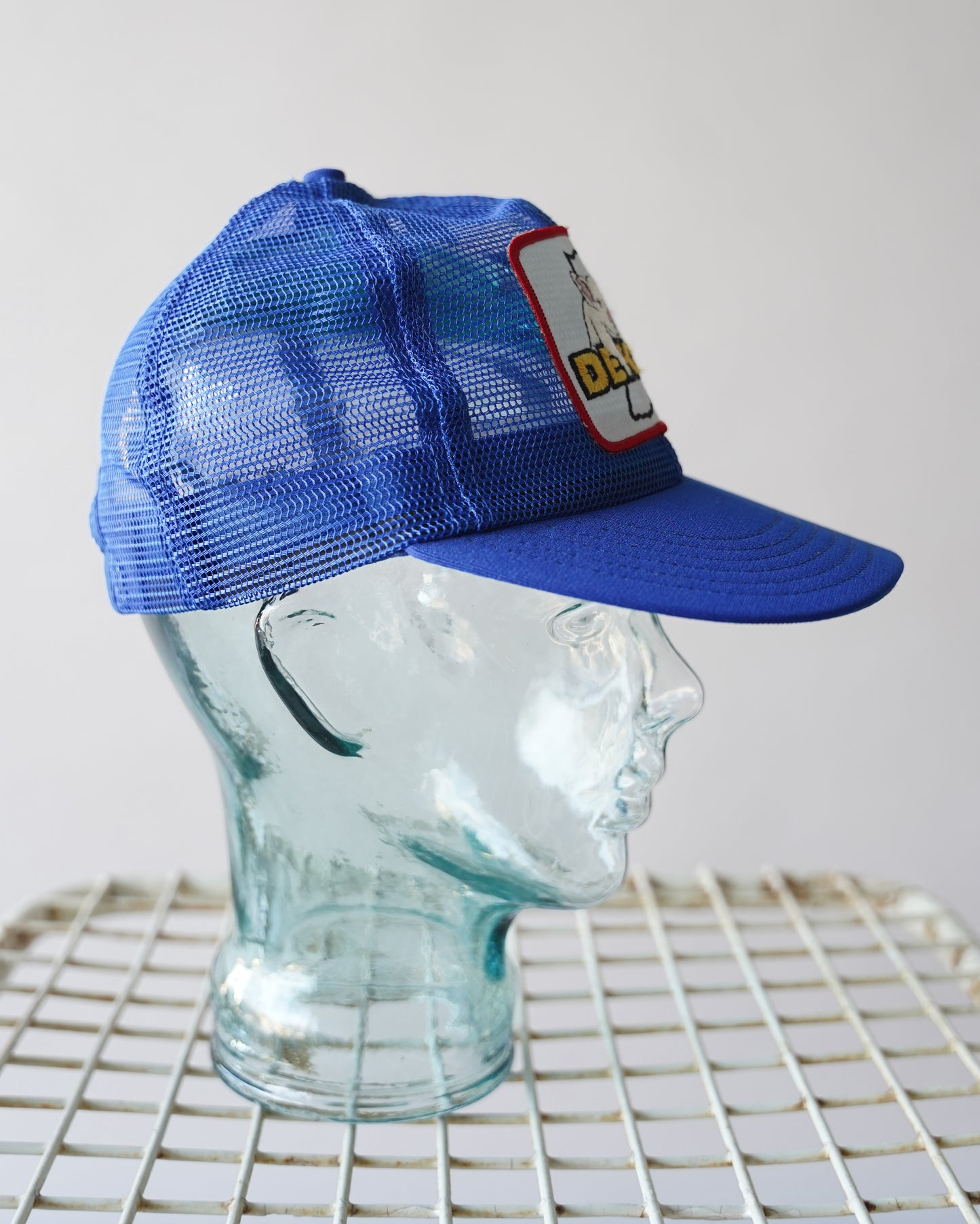 80's Dekalb Blue Trucker Hat