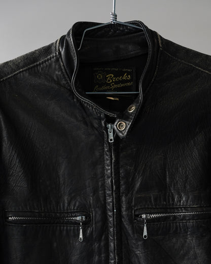 60's Brooks Leather Jacket - Large