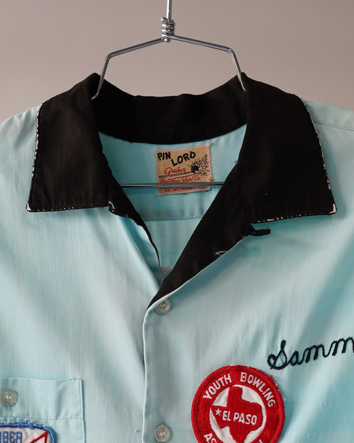 50s Chain Stitched Bowling Shirt - Large