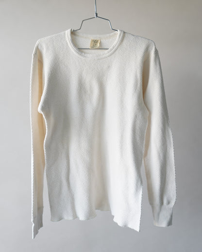 80's Waffle Knit Thermal - Large