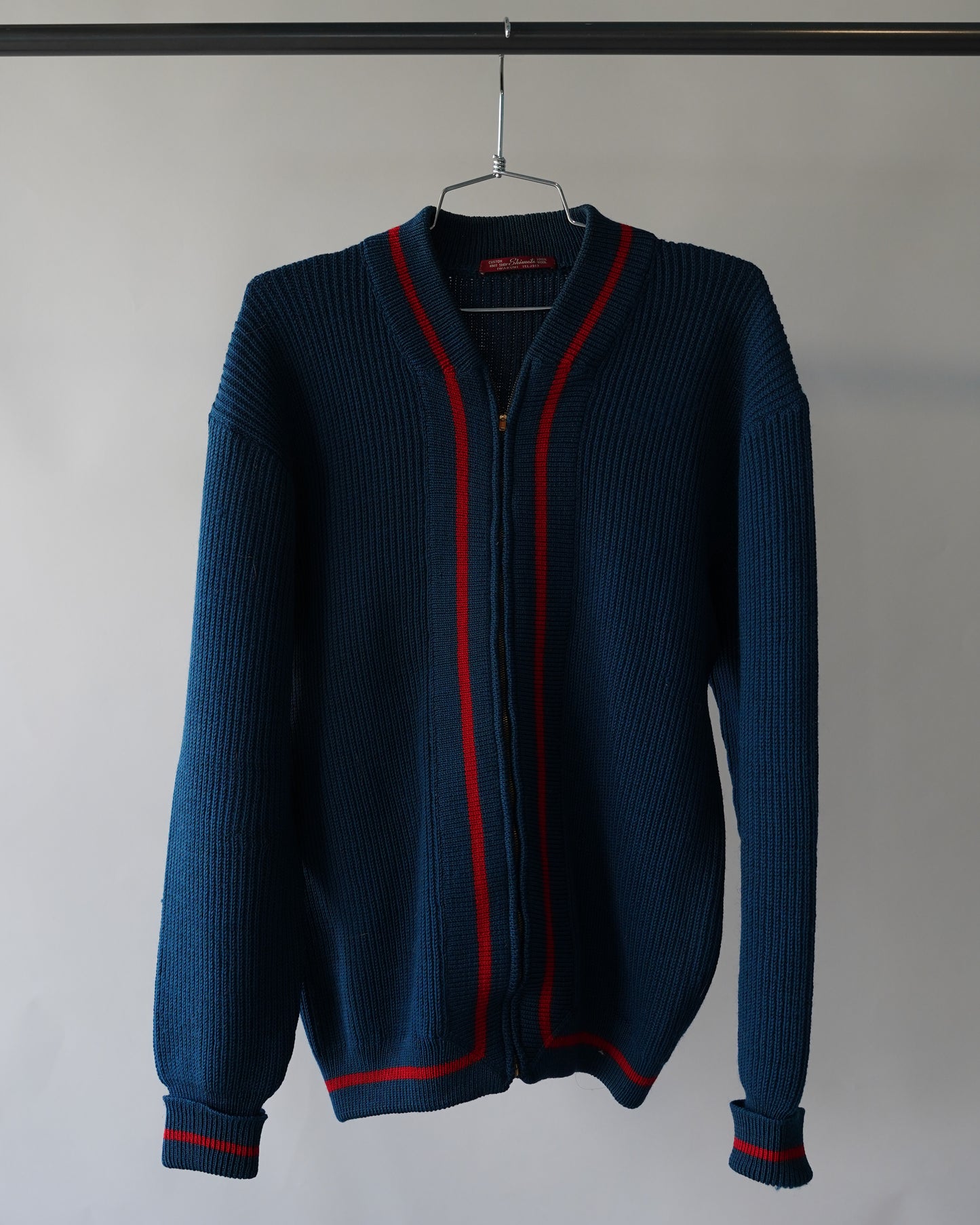 60s Wool Zip Up Jacket - Large
