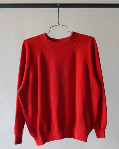 70's Red Blank Sweatshirt - Large