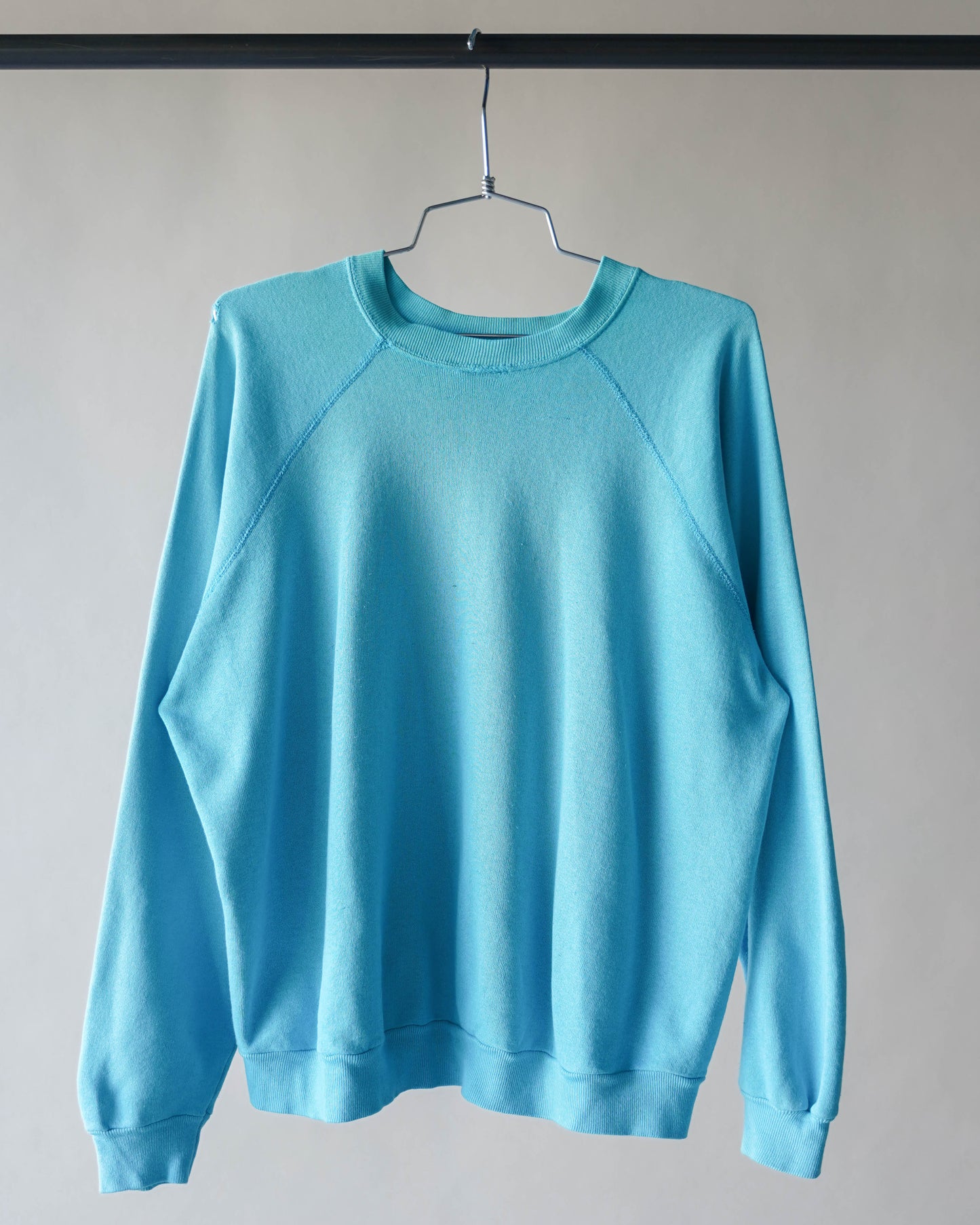80's Baby Blue Sweatshirt - Large