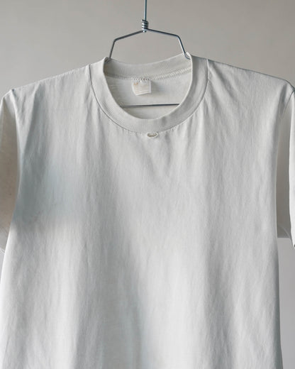 70's JC Penney Distressed & Stained White Tee - Medium