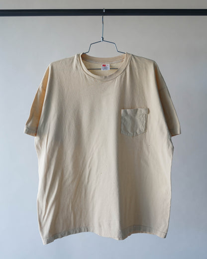 90's Tan Pocket Tee - XL