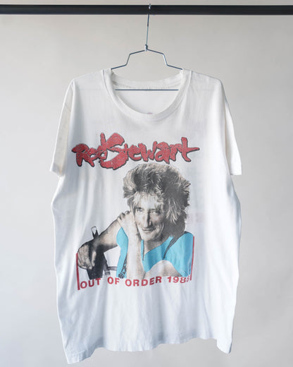 80's Rod Stewart Out of Order Tour Tee - Large