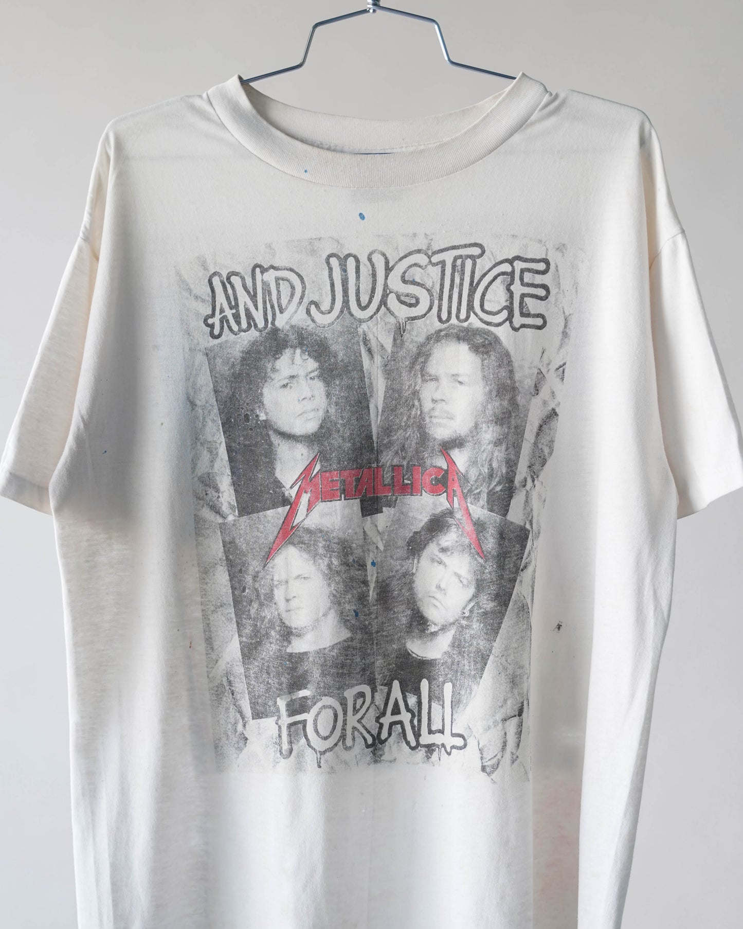 90's Metallica And Justice For All Band Tee - Large