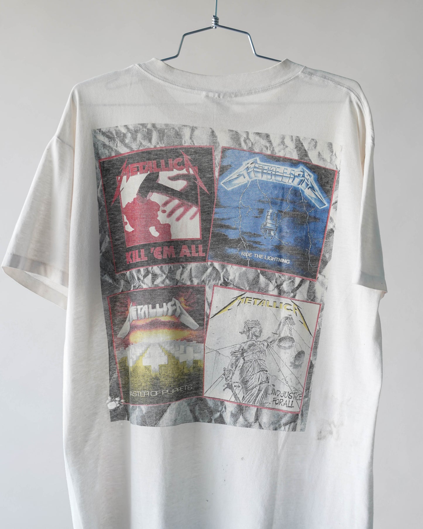 90's Metallica And Justice For All Band Tee - Large