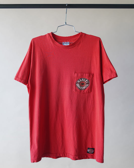 90's Red Harley Davidson Tee - Large