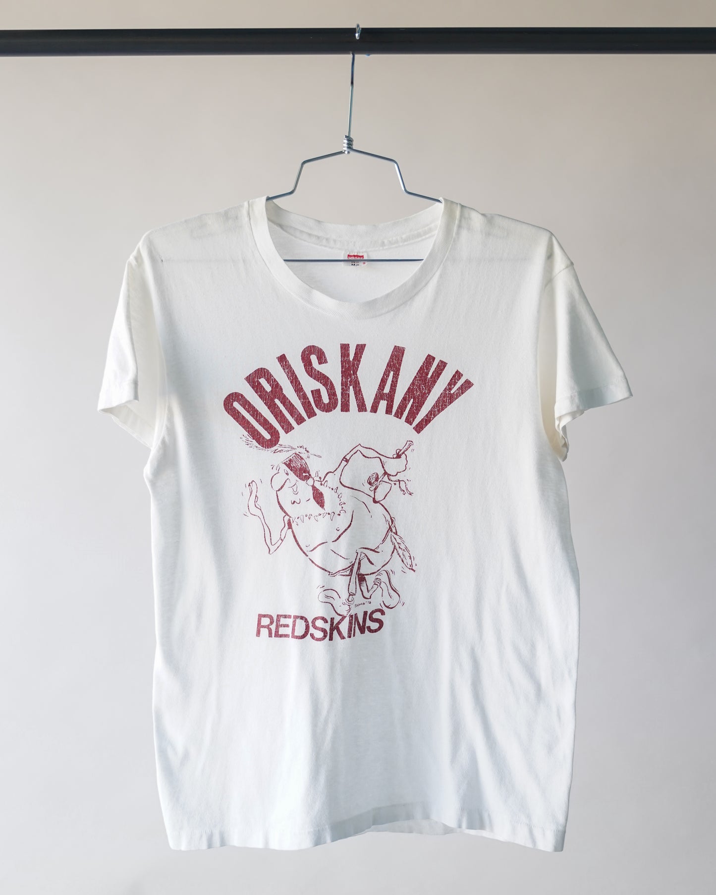 70's Hanes Oriskany Redskins Tee - Large