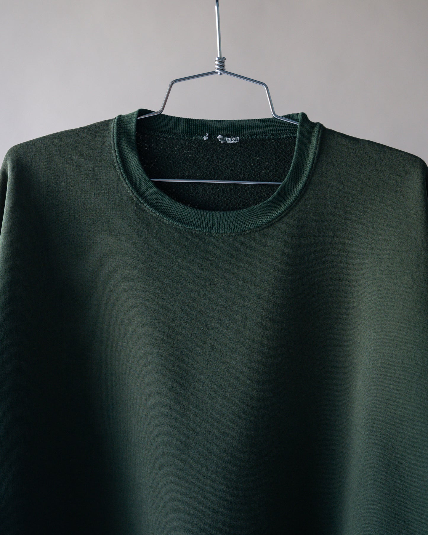90's Faded Green Sweatshirt - XL