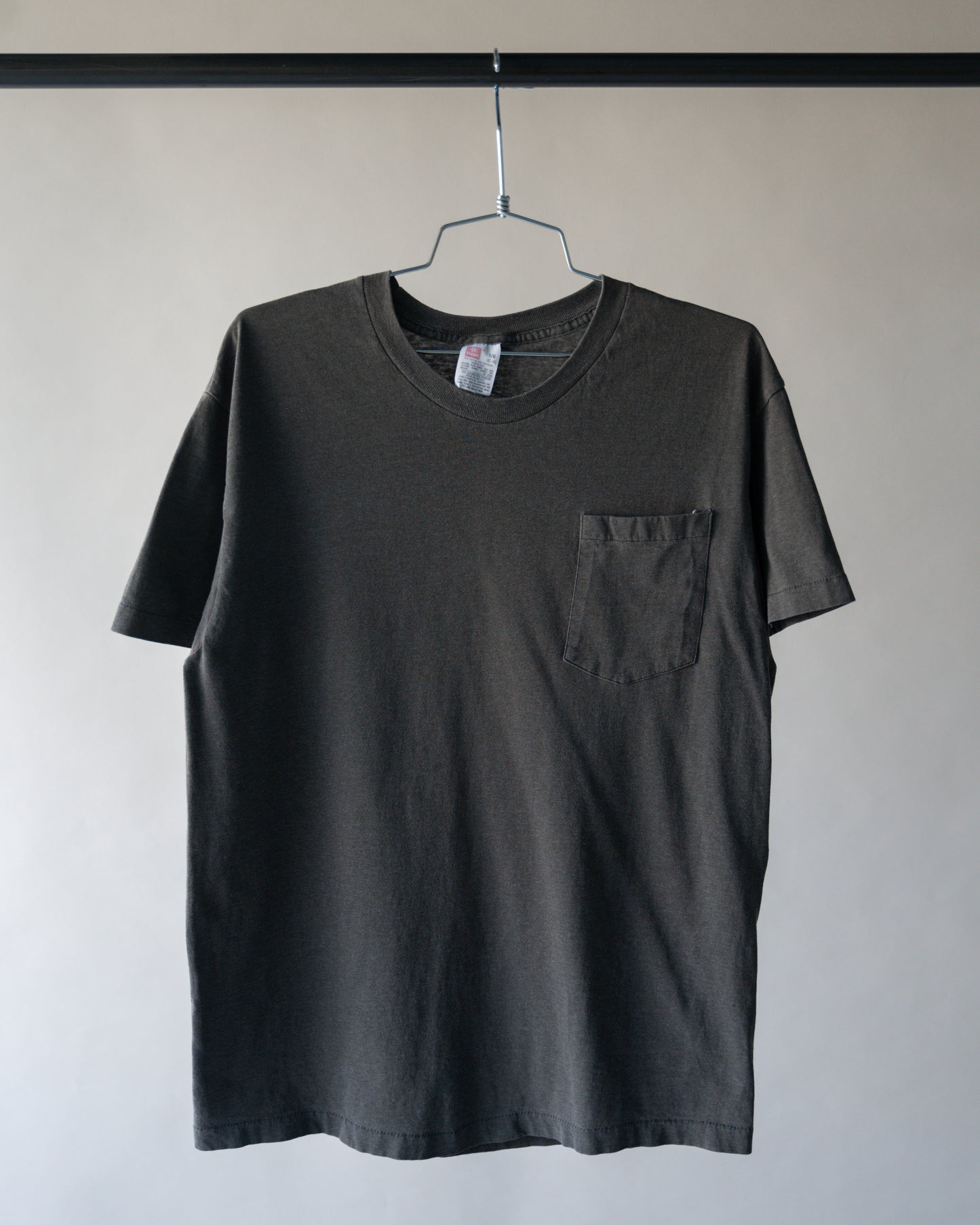 90's Charcoal Pocket Tee - Large