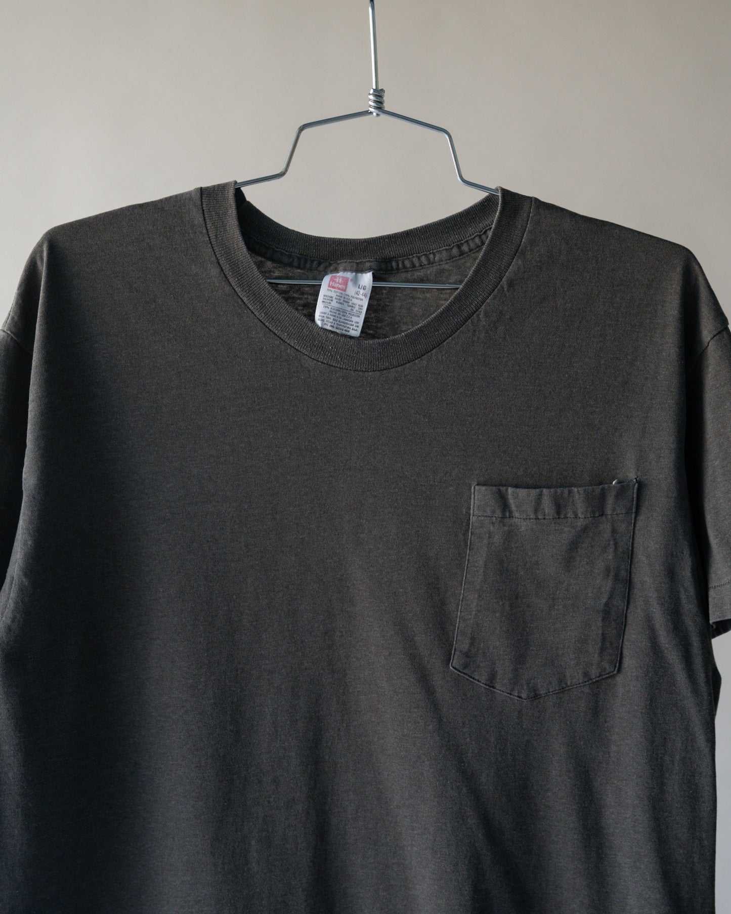 90's Charcoal Pocket Tee - Large