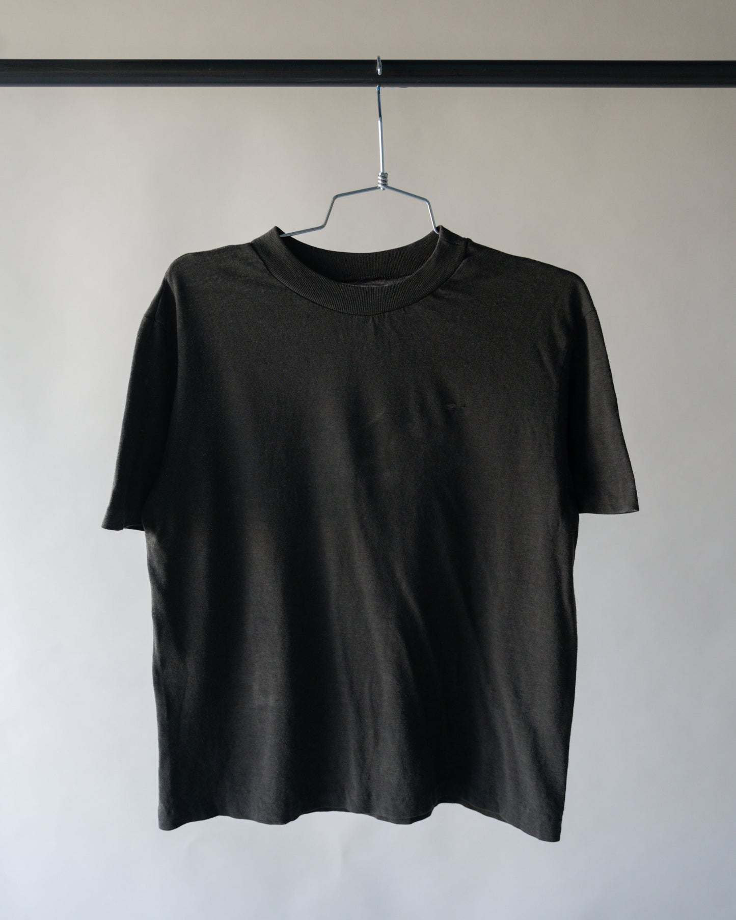 80's Boxy Black Tee - Medium