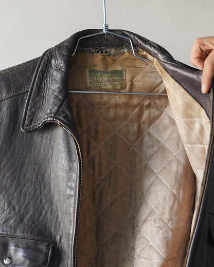 40's/50's Californian Horsehide Leather Jacket - Large