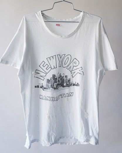 90's Thrashed New York Manhattan Tee - XL