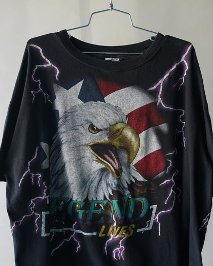 90's American Thunder Eagle Tee - XL