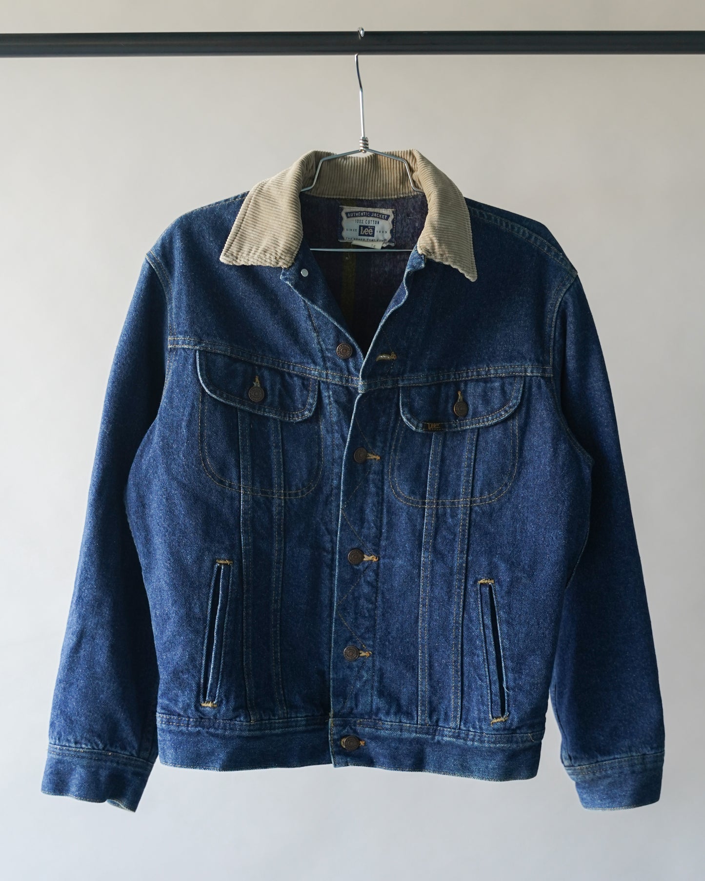 70's Lee Blanket Lined Denim Jacket - Medium