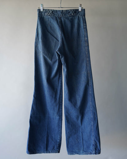 70's Wide Bell Bottom Denim - 27x31