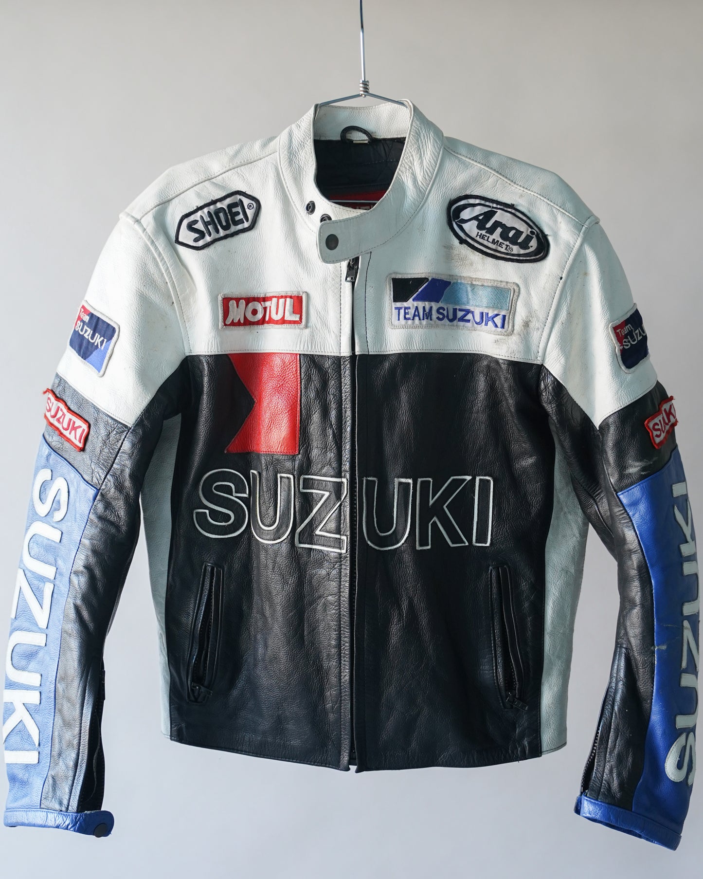 90's Suzuki Leather Racing Jacket - Large