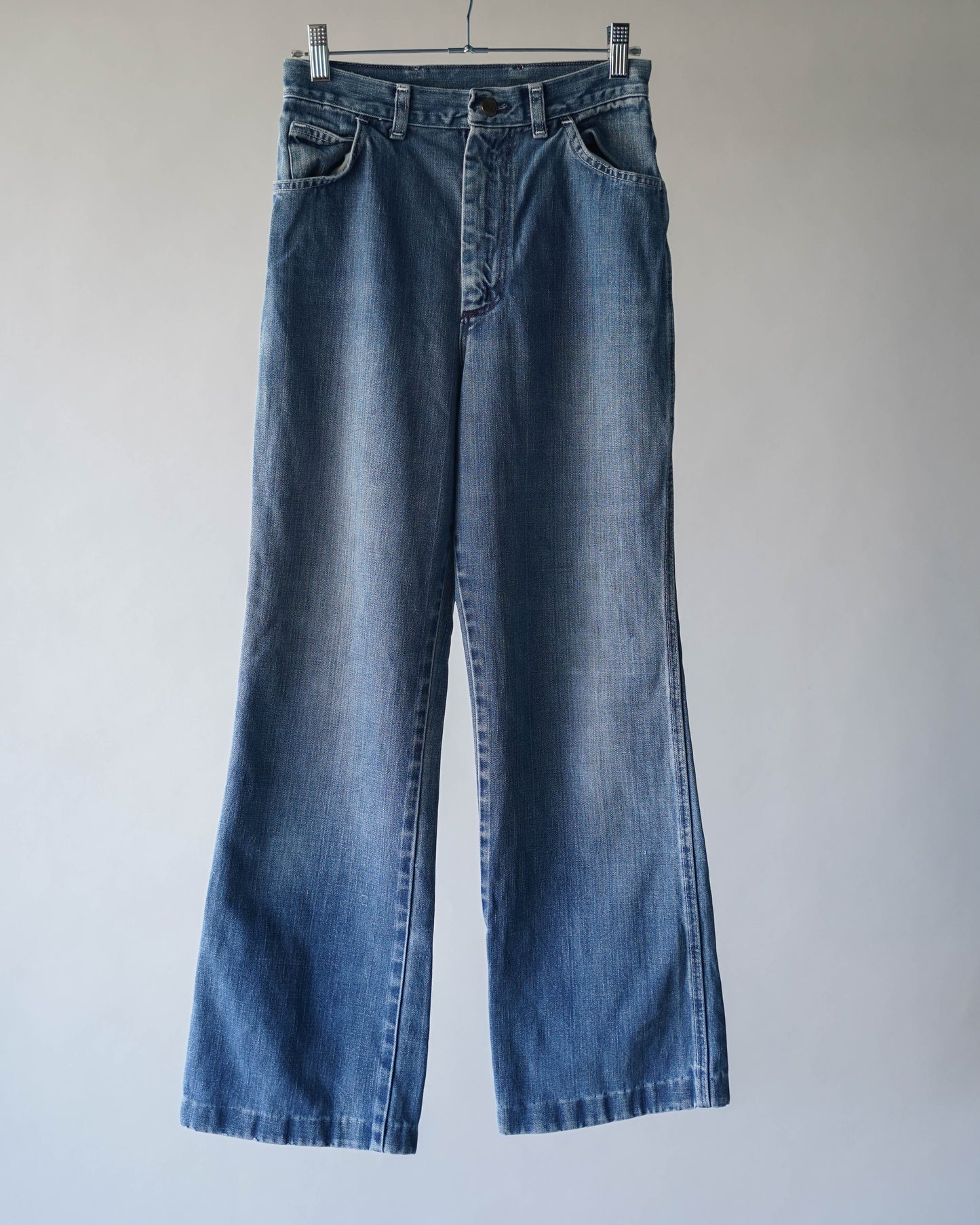 70's Denim Wide Leg Jeans - 26x28