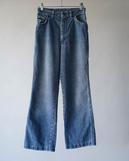 70's Denim Wide Leg Jeans - 26x28