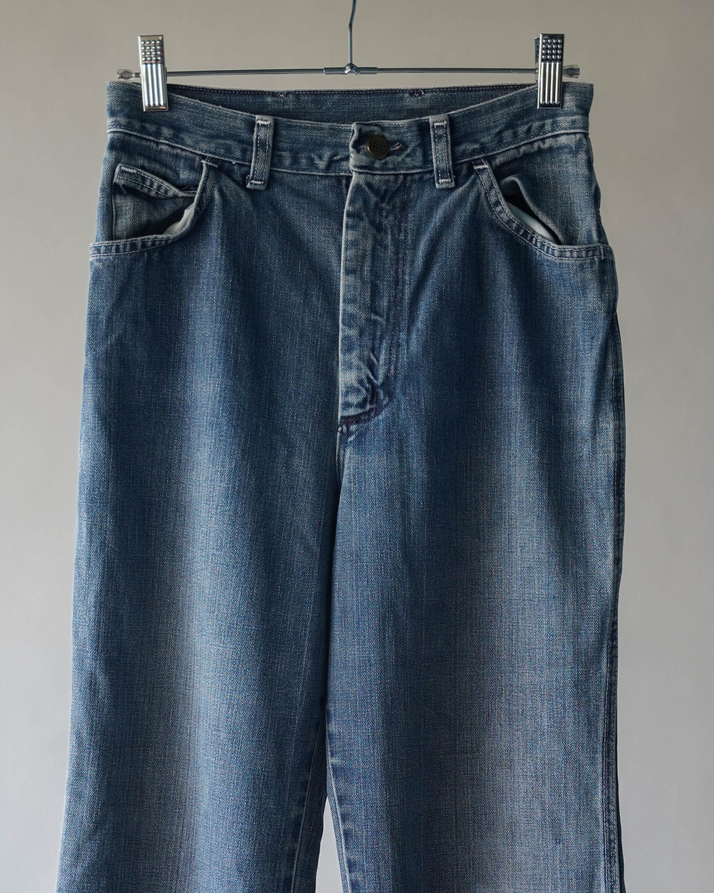 70's Denim Wide Leg Jeans - 26x28