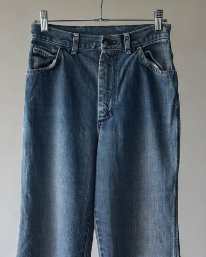 70's Denim Wide Leg Jeans - 26x28