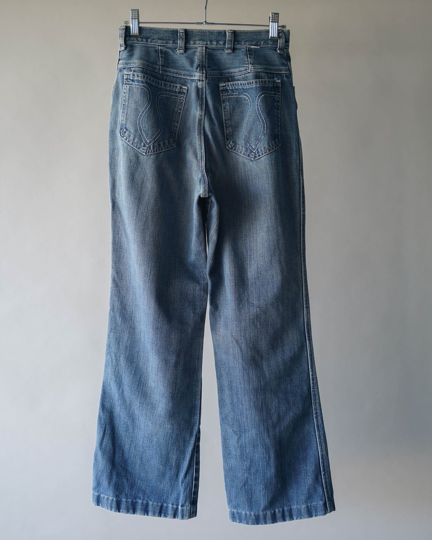 70's Denim Wide Leg Jeans - 26x28