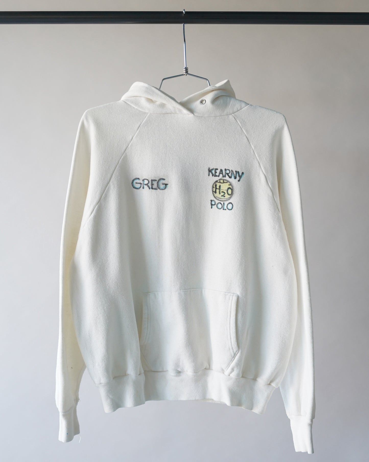 80's Airbrushed Waterpolo Hoodie - Large