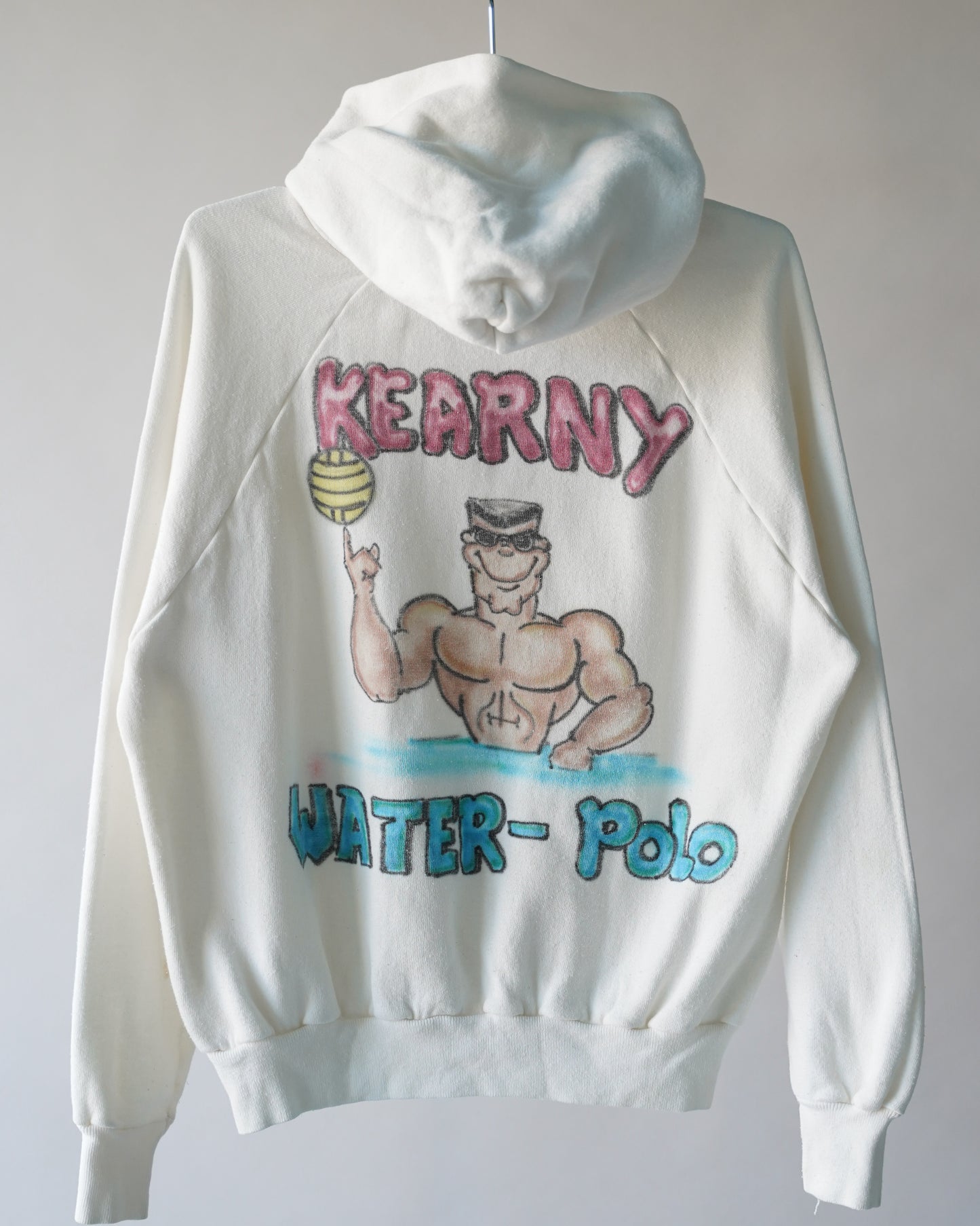 80's Airbrushed Waterpolo Hoodie - Large